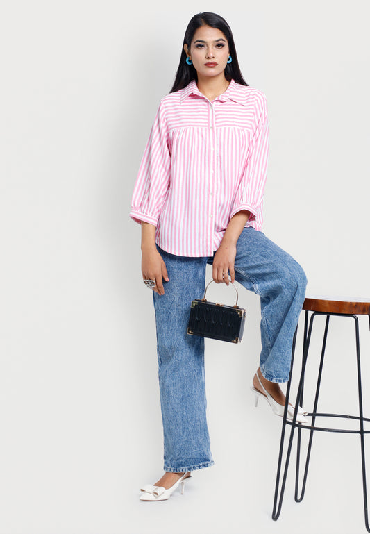 Pink Stripe Delight Shirt