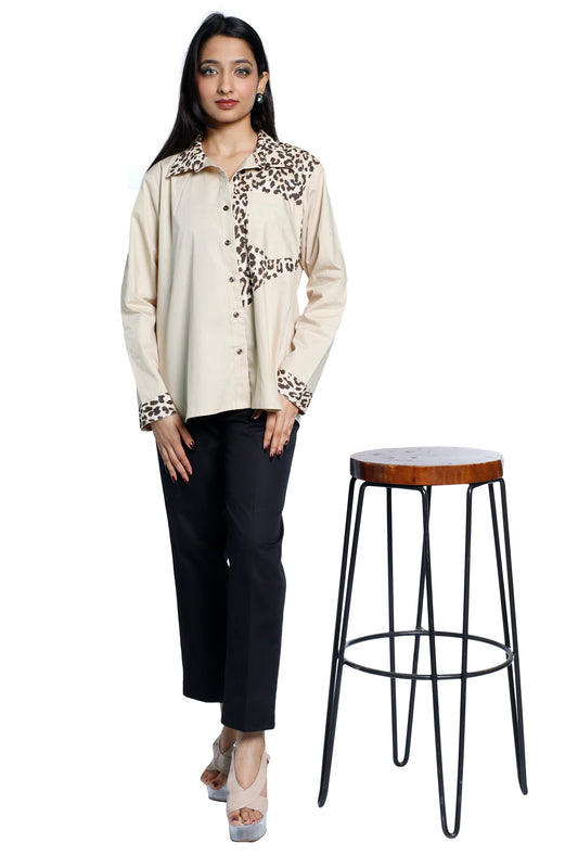Leopard Mix-Up Shirt